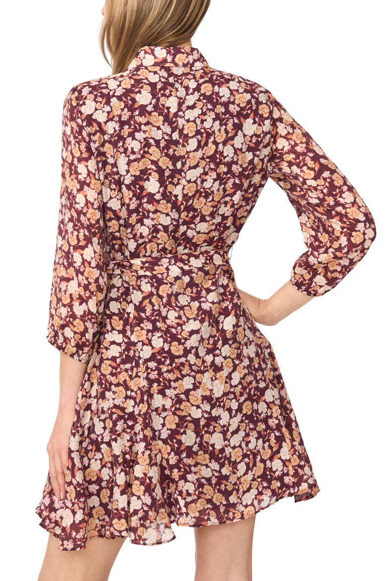 Button-Down Shirtdress, Alternate, color, WINTERBERRY