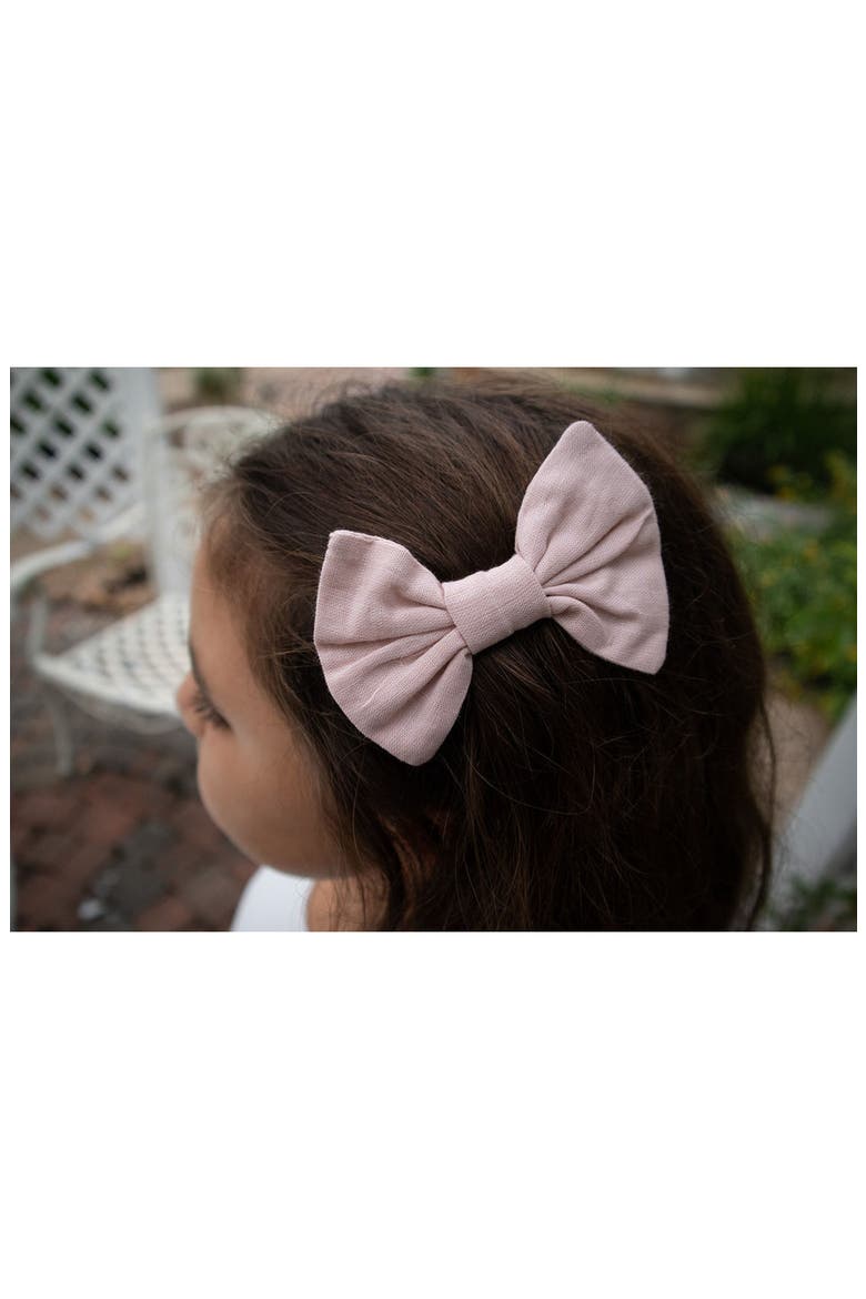 Vintage Floral Small Hair Bow Set, Alternate, color, Yellow Multi