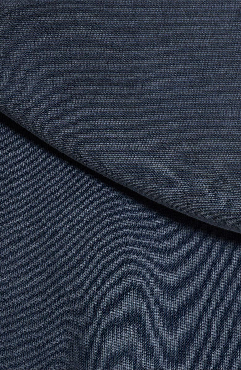 JADED LONDON Zip Front Denim Wash Distressed Hoodie, Alternate, color, Blue