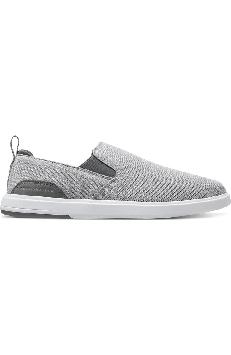TravisMathew The Modern Knit Slip-On Sneaker, Alternate, color, Heather Sleet