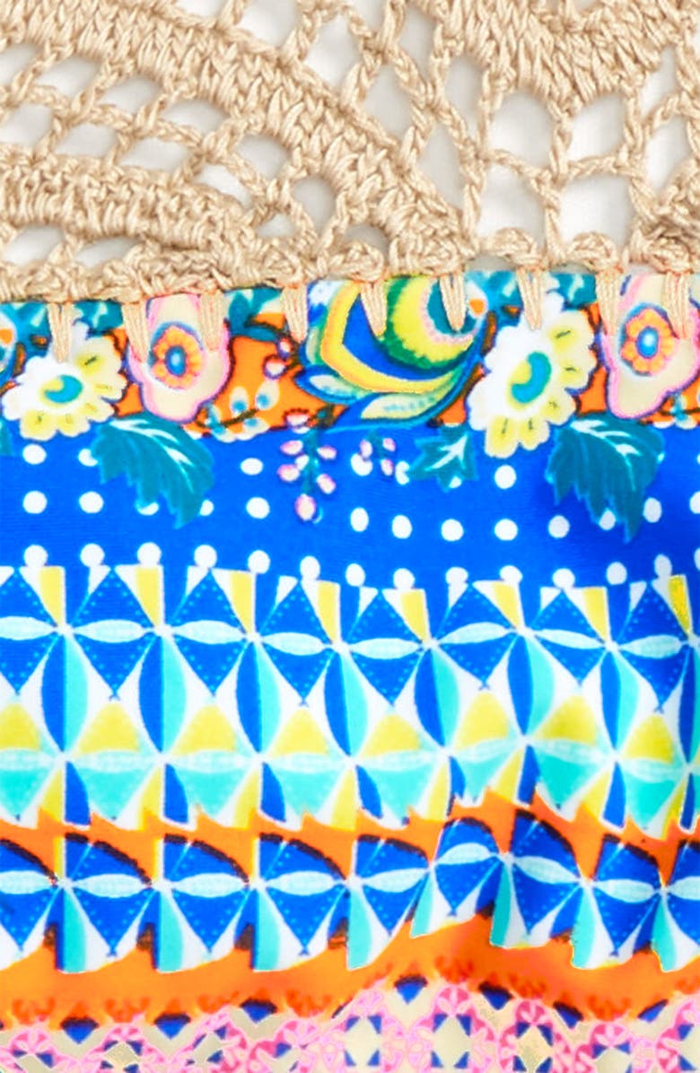 Hobie Crochet Two-Piece Swimsuit, Alternate, color,