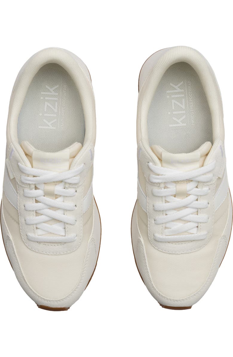 Kizik Siena Lace-Up Walking Sneaker, Alternate, color, Pristine/Bright White
