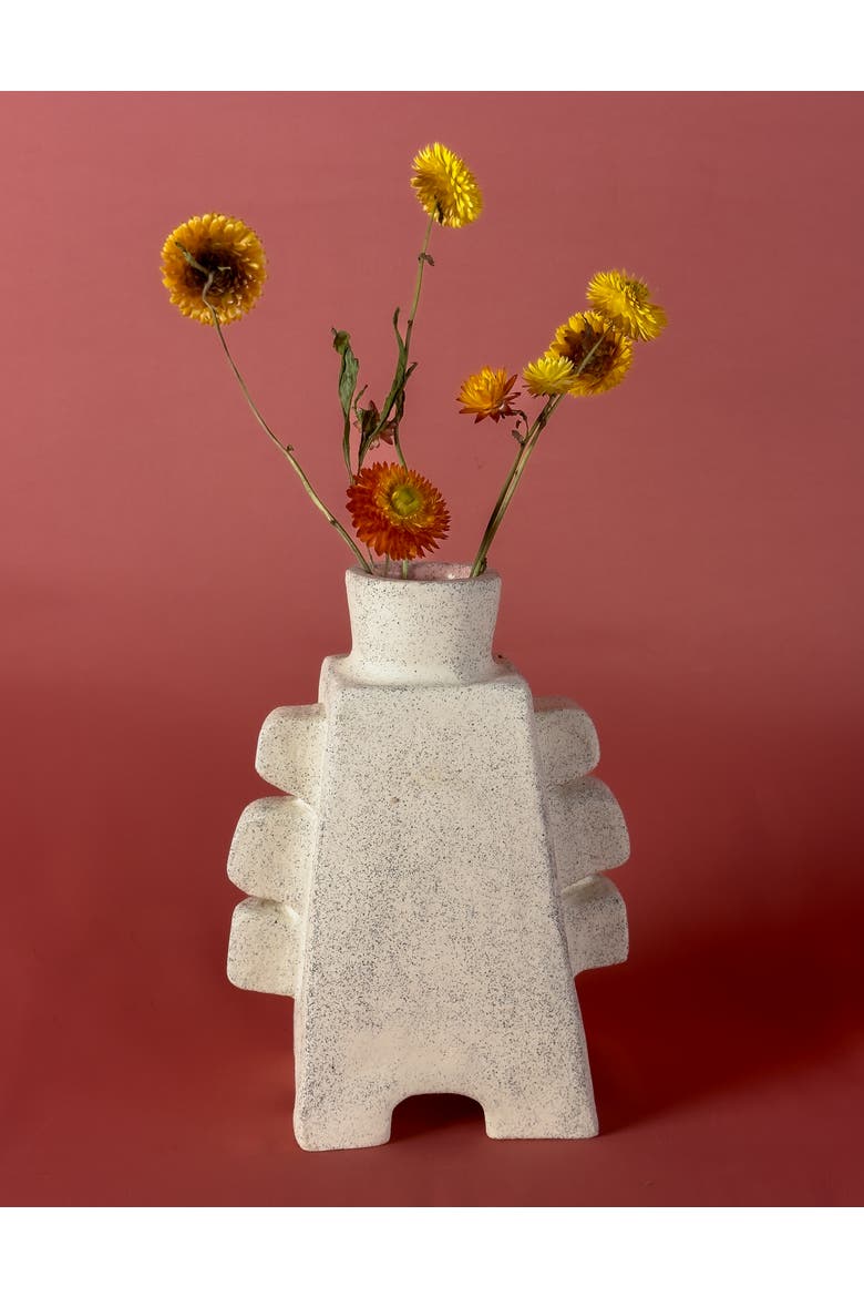 Eyi Vase, Alternate, color, White