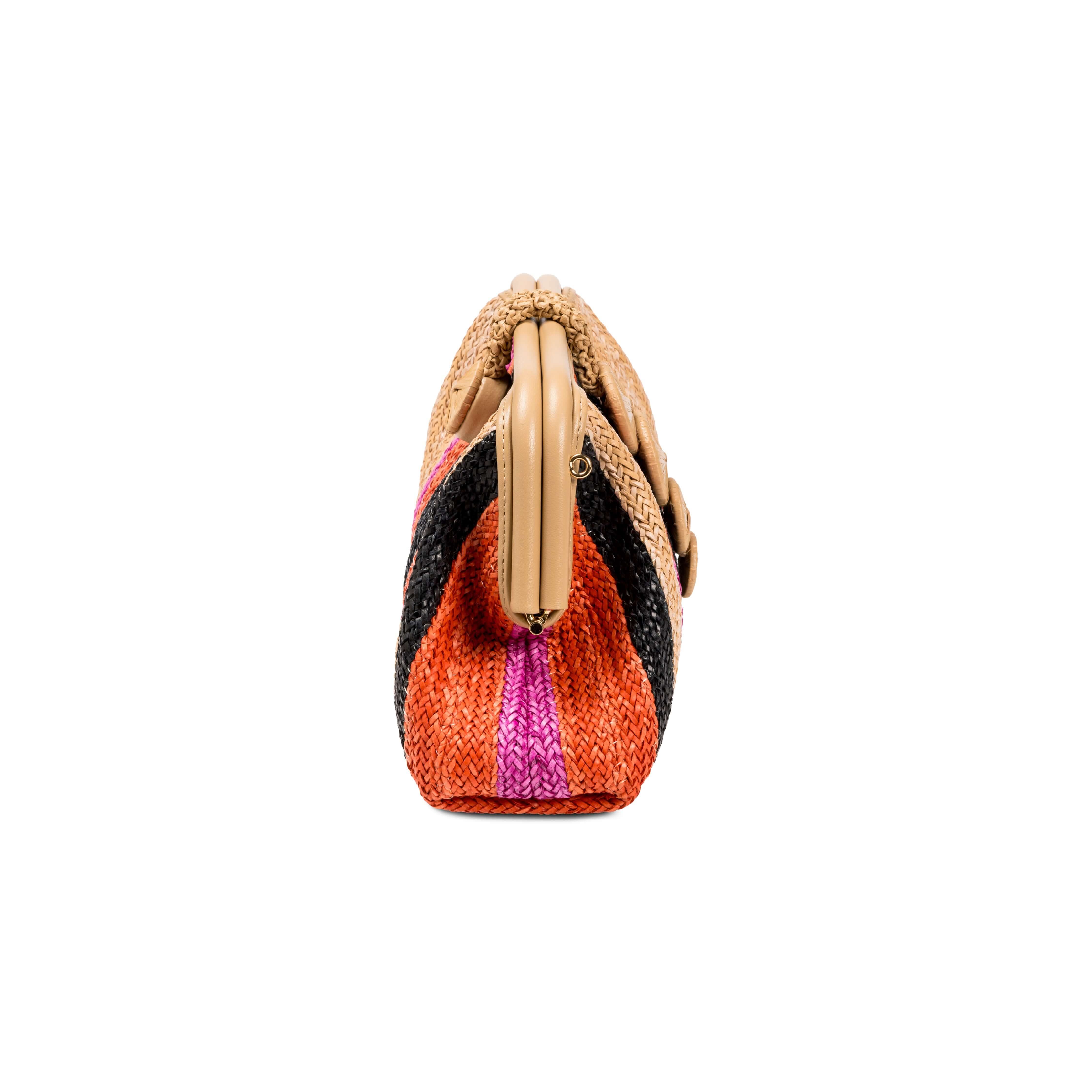 Alessa Multicolor & Beige Pouch Bag, Alternate, color, Multicolor