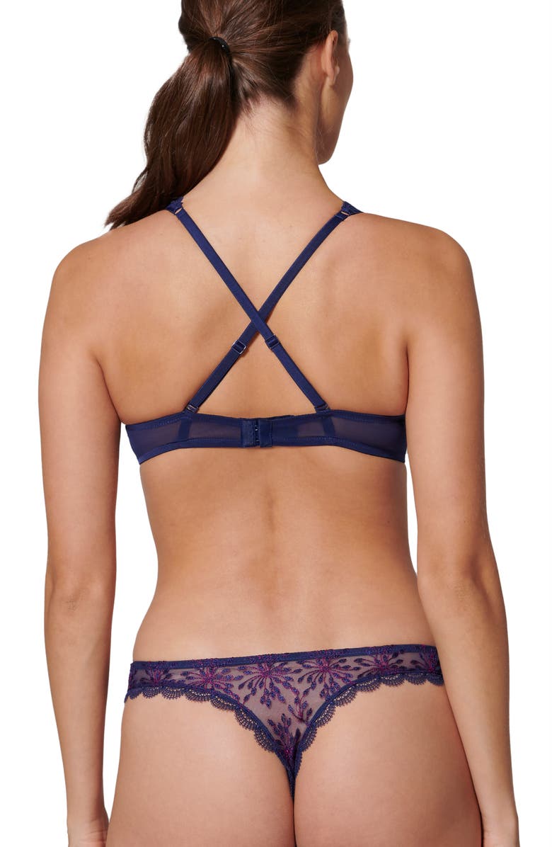Simone Perele Singuliere Underwire Demi Bra, Alternate, color, Midnight