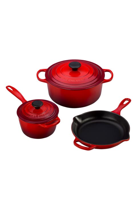 5-Piece Signature Enameled Cast Iron Cookware Set