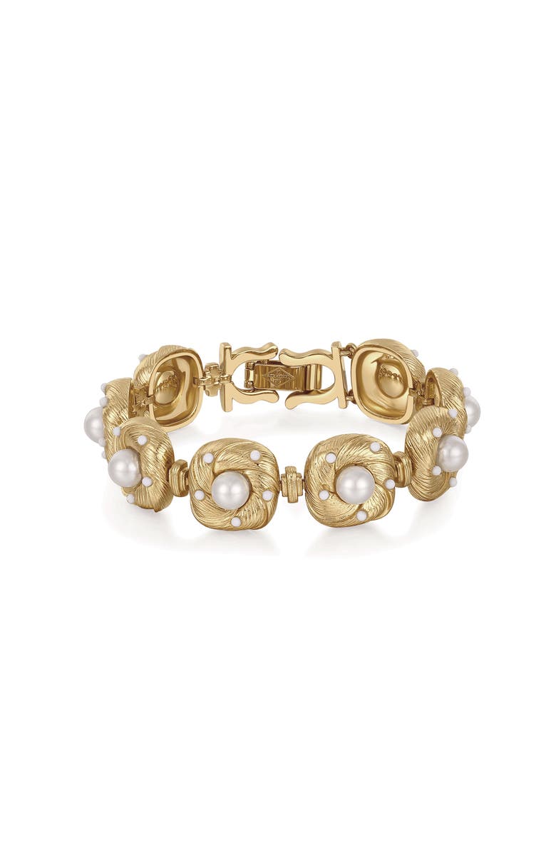 RC RETRO CHIC Canary Bracelet, Main, color, Gold & White