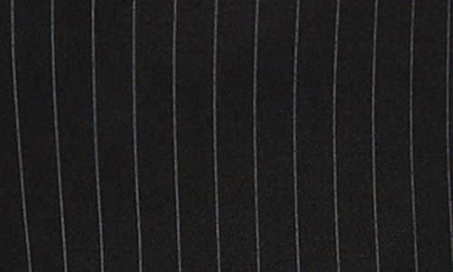 Marina Rinaldi Michela Pinstripe Stretch Jersey Pants In Black
