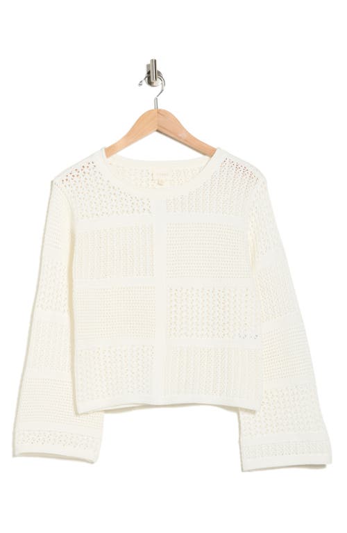 Cyrus Novelty Open Stitch Sweater In Brown