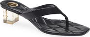 Saint Laurent Ice Heeled Flip Flop