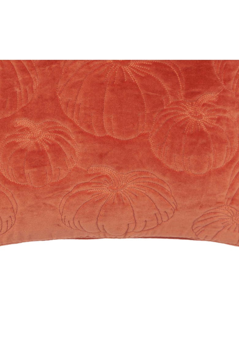 Pumpkin Patch Textured Pillow, Alternate, color, Orange