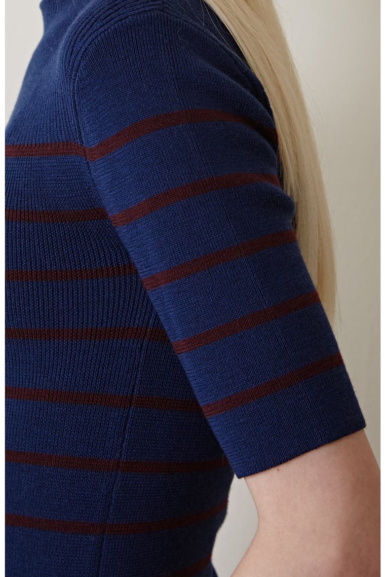 Coco Tee, Alternate, color, Navy / Merlot