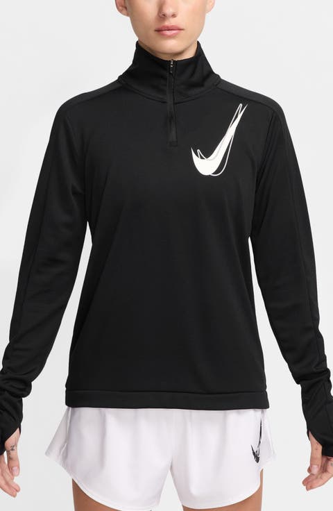 Swoosh Dri-FIT Half Zip Running Mid Layer