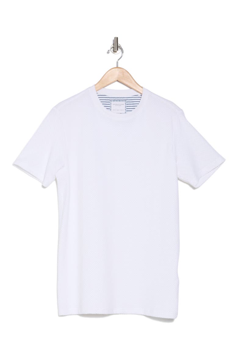 Textured Crewneck T-Shirt, Alternate, color, WHITE