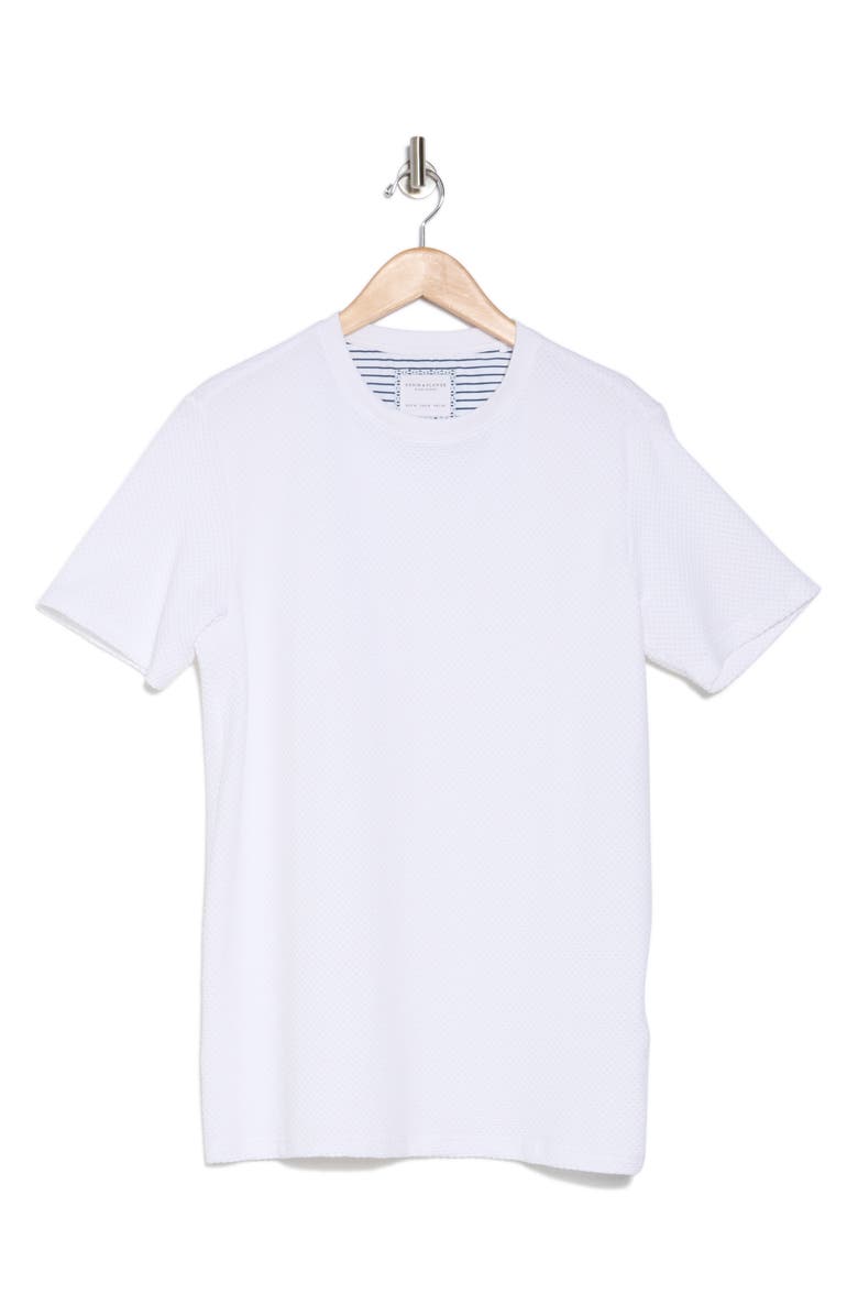 DENIM AND FLOWER Textured Crewneck T-Shirt, Alternate, color,