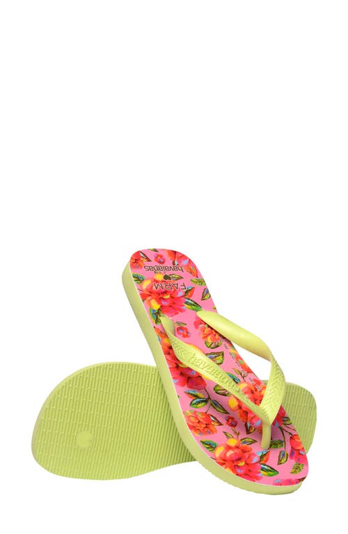 HAVAIANAS HAVAIANAS X FARM RIO NEON FLORAL FLIP FLOP