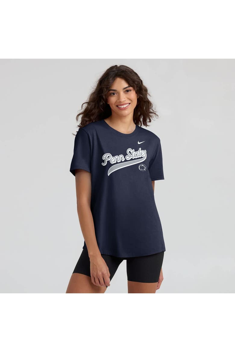 Women's Nike Navy Penn State Nittany Lions Local Script T-Shirt, Alternate, color, Navy