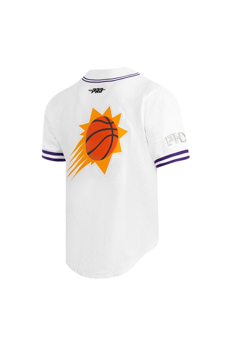 PRO STANDARD Men's Pro Standard White Phoenix Suns 2024/25 City Edition Mesh Baseball Jersey, Alternate, color, 