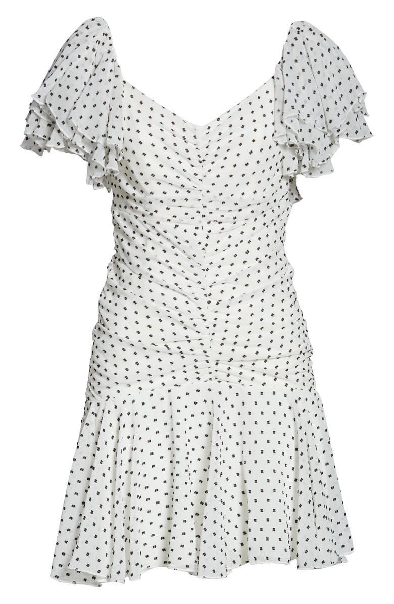 Bardot Jessi Ruched & Ruffled Party Dress, Alternate, color, 