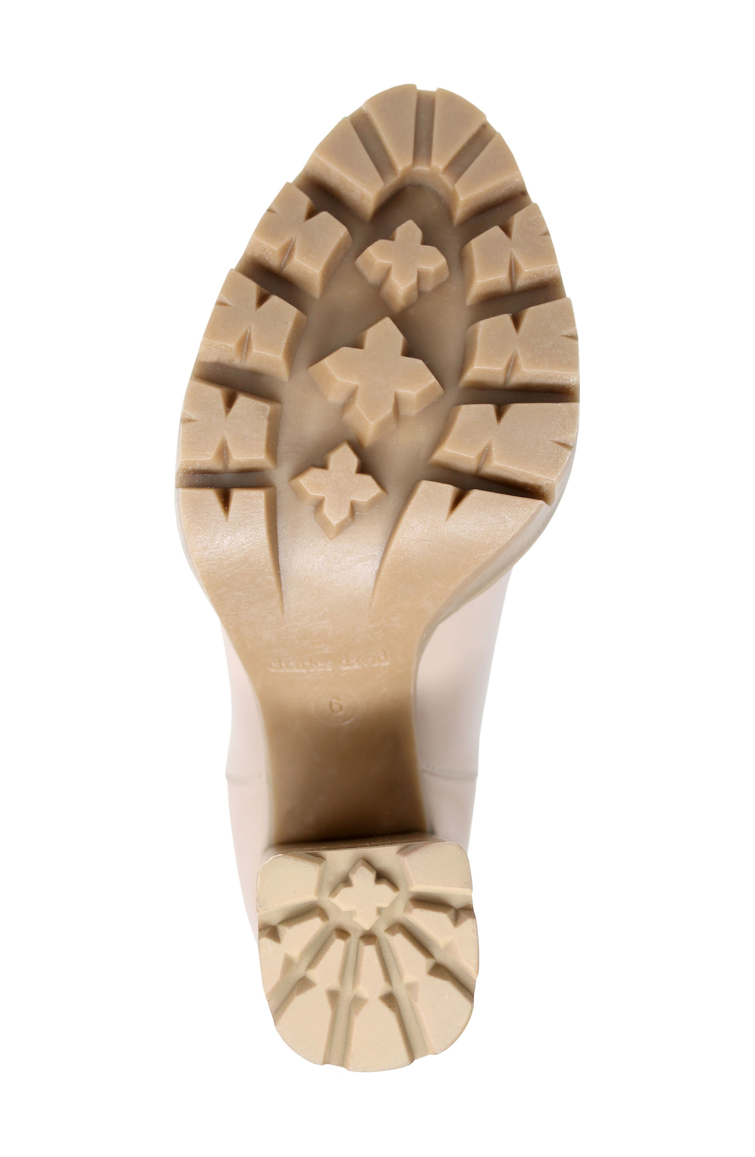 Charles David Gambit Lug Sole Chelsea Boot, Alternate, color, Nude Leather