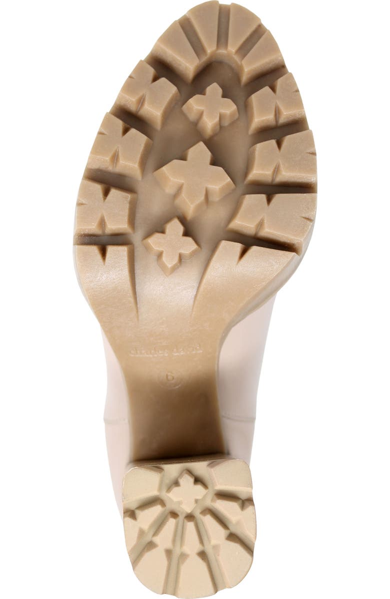 Charles David Gambit Lug Sole Chelsea Boot, Alternate, color, Nude Leather