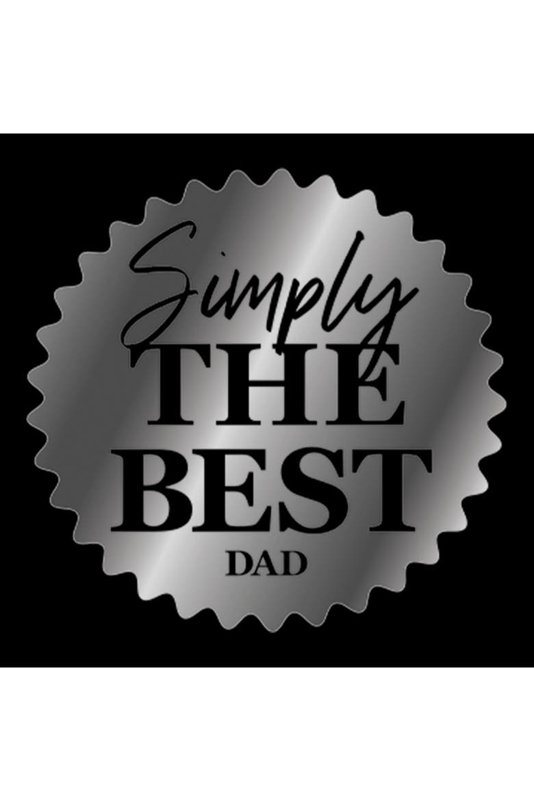 Men's Lost Gods Simply The Best Dad Badge  Graphic T-Shirt, Alternate, color, Black
