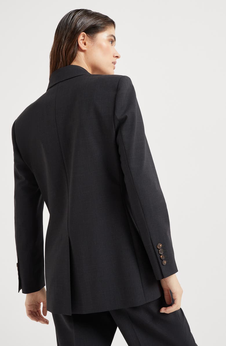 Brunello Cucinelli Blazer with monili, Alternate, color, Lignite Grey