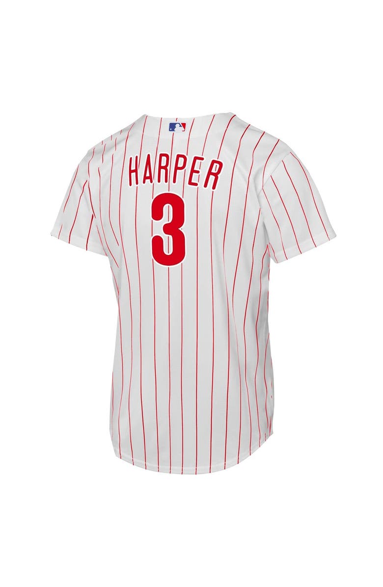 Nike Youth Nike Bryce Harper White Philadelphia Phillies Home Replica Player Jersey, Alternate, color, White
