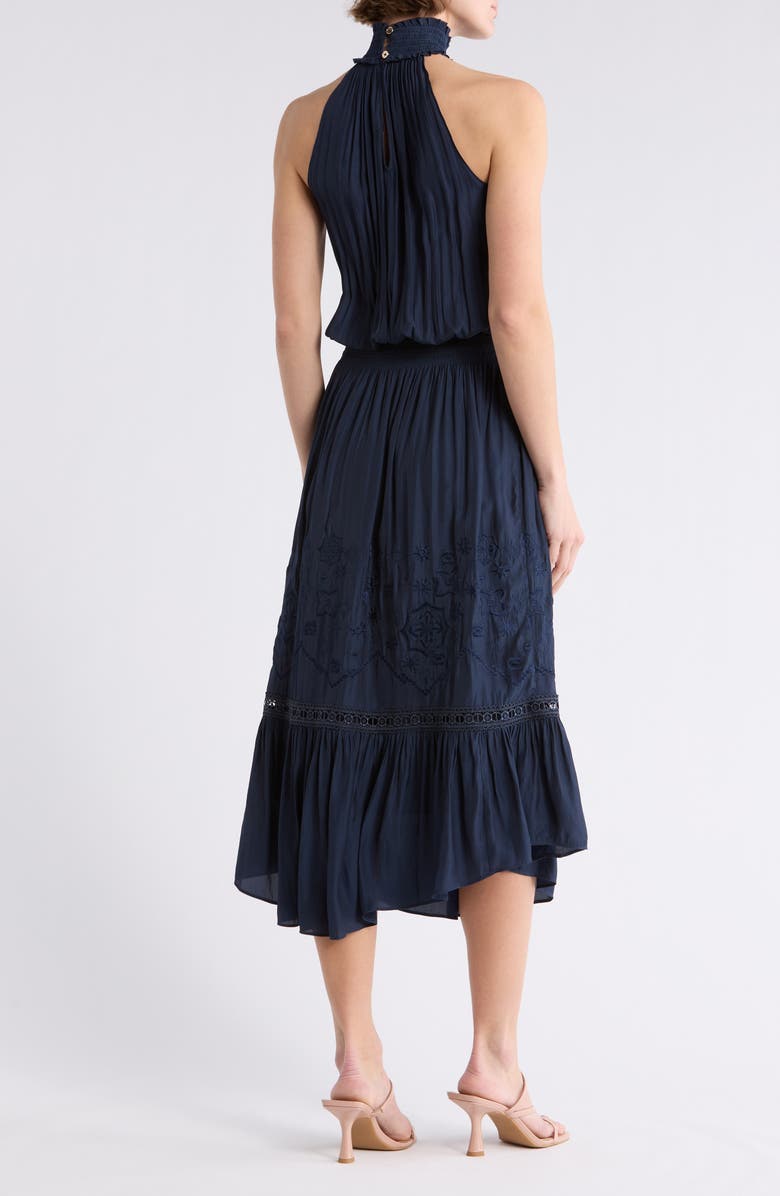 Ramy Brook Lesley Tiered Maxi Dress, Alternate, color, Navy