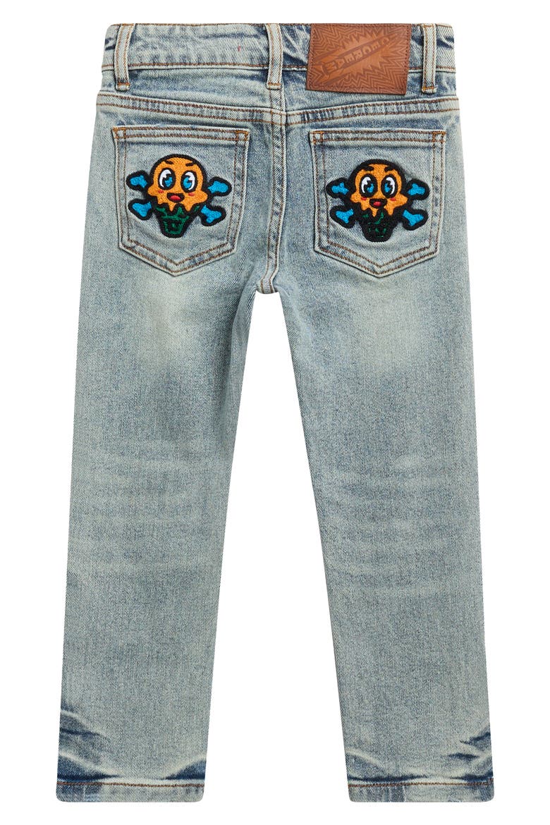 Kids' Combination Running Dog Jeans, Alternate, color, STARBURST