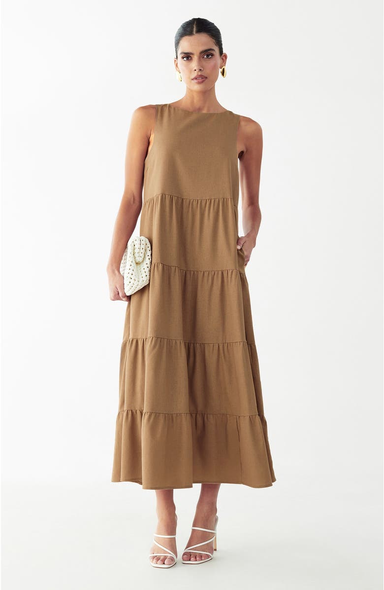 ST MRLO Byron Dress, Alternate, color, Cacao