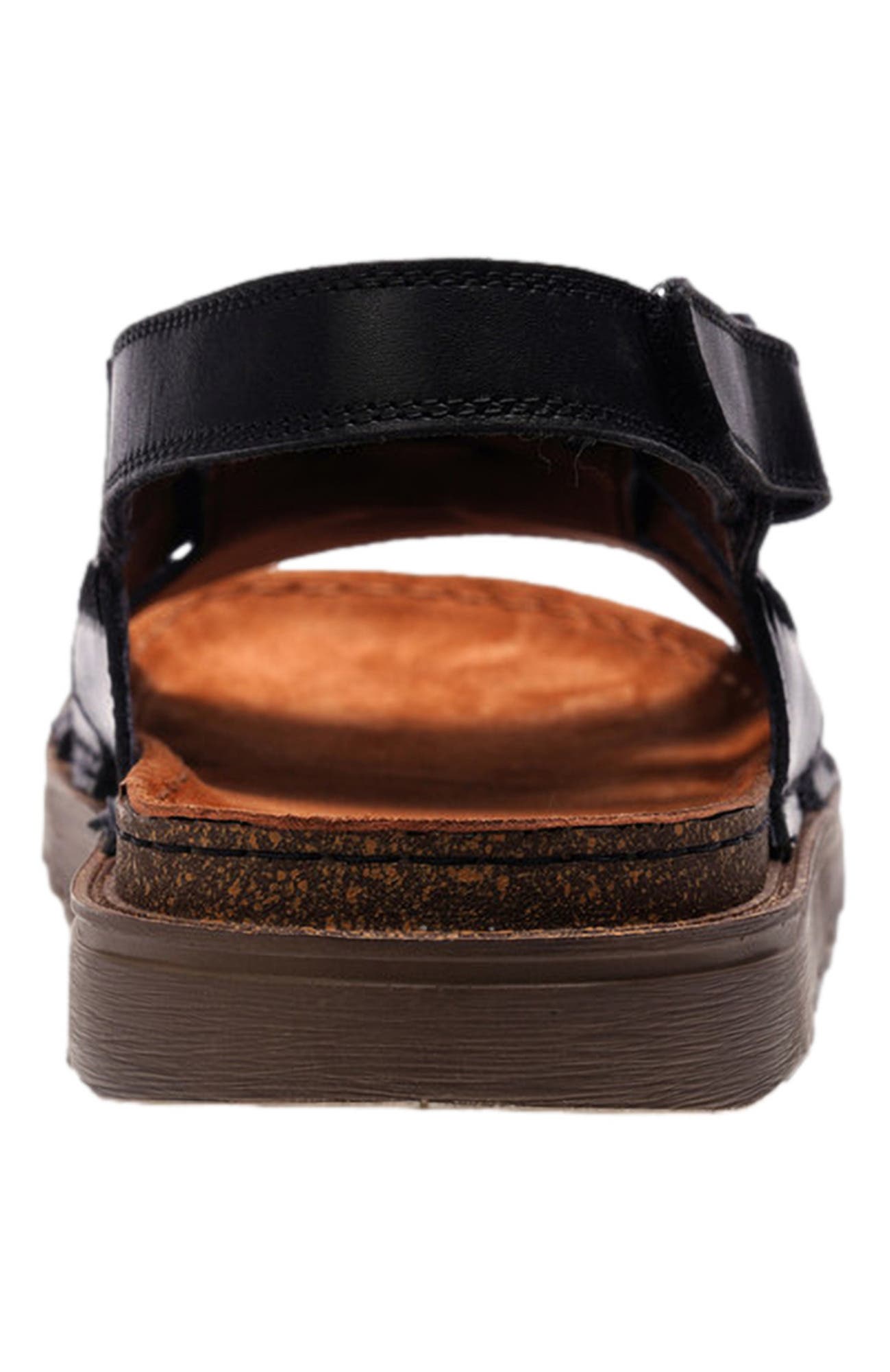 A. Veer Maldiva Back Strap Sandal, Alternate, color, Black Leather