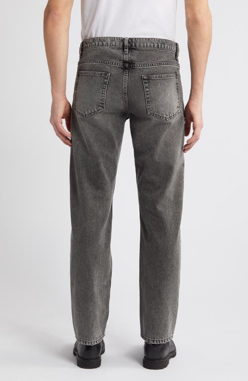 Frame The Straight Faded Denim Jeans In Dark Moon