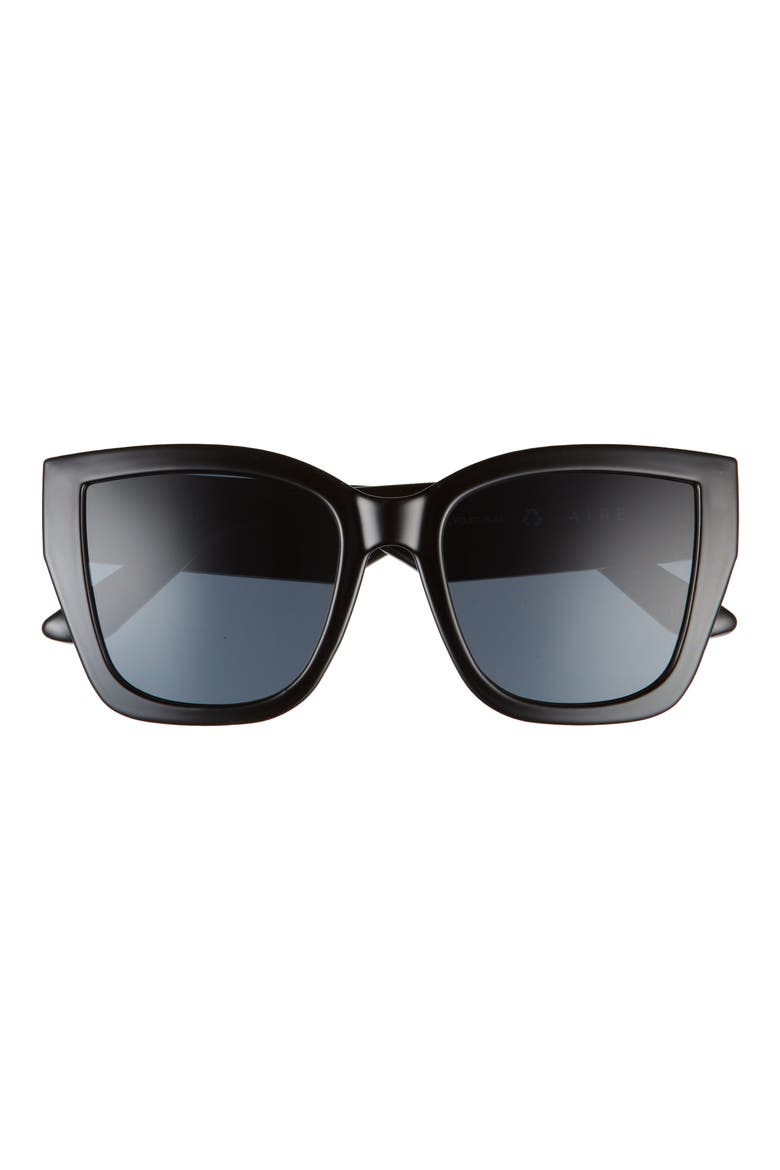 Haedus 53mm Gradient Square Sunglasses, Main, color, BLACK / SMOKE MONO