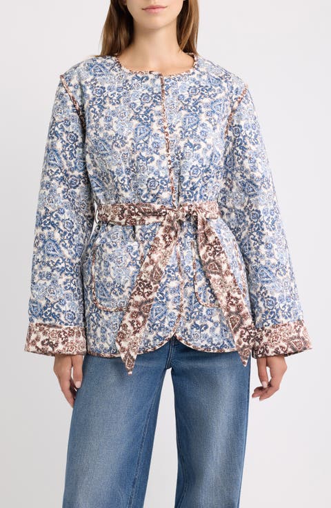Quilted Belted Jacket