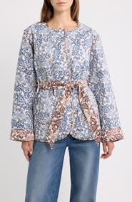 Hill House Home Quilted Belted Jacket