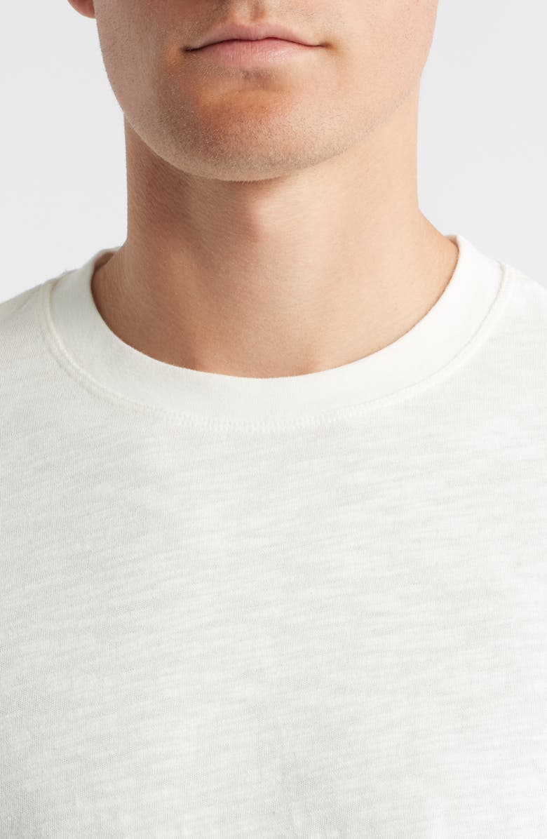 Brooklyn Industries Slim Fit Organic Cotton Slub T-Shirt, Alternate, color, Antique White