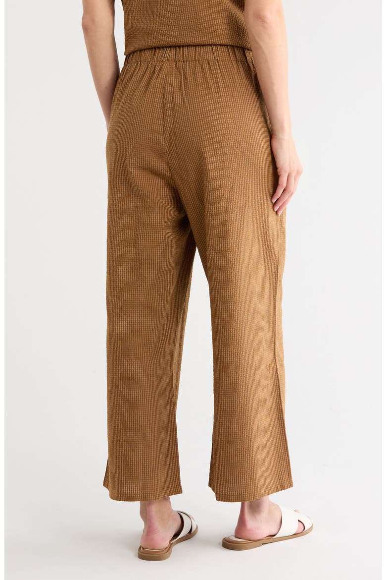Organic Cotton Wide Leg Pants, Alternate, color, BRONZE