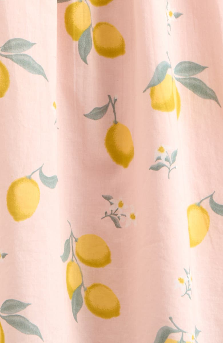 Nordstrom Kids' Button Front Cotton Dress, Alternate, color, Pink Dogwood Lemons