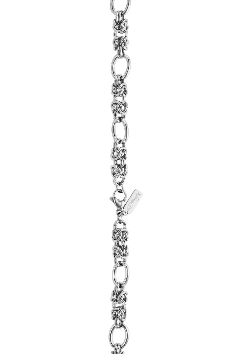 Men's Byzantine Necklace, Alternate, color, SILVER