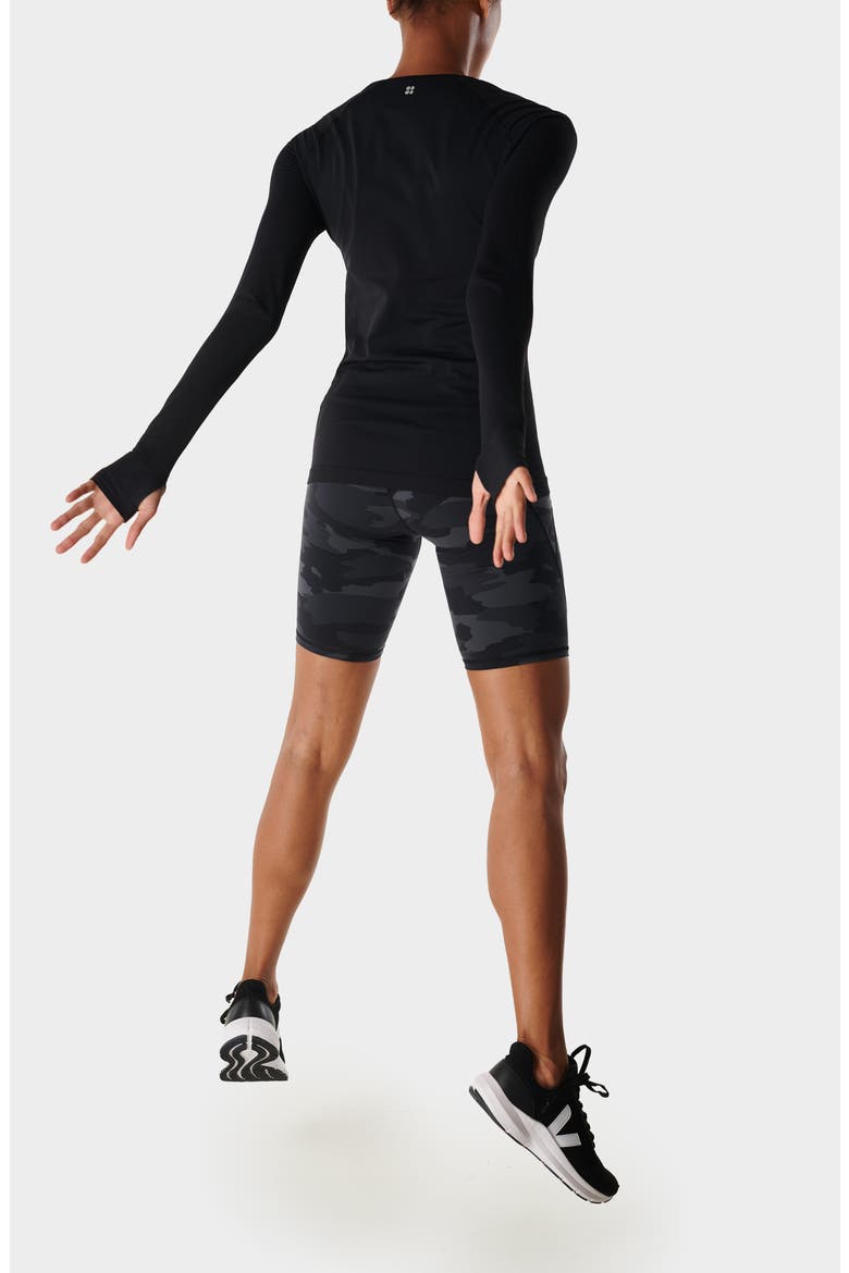 Essentials Seamless Workout T-Shirt, Alternate, color, BLACK