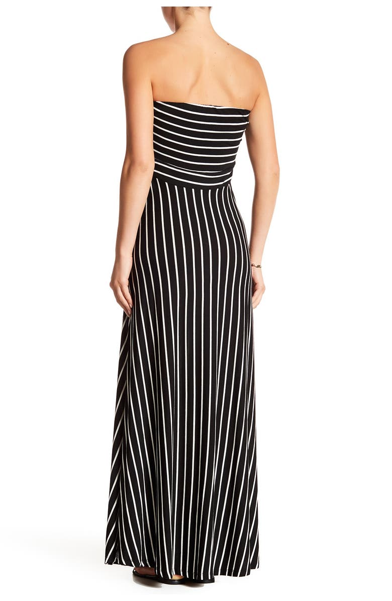 West Kei Striped Strapless Maxi Dress, Alternate, color, 