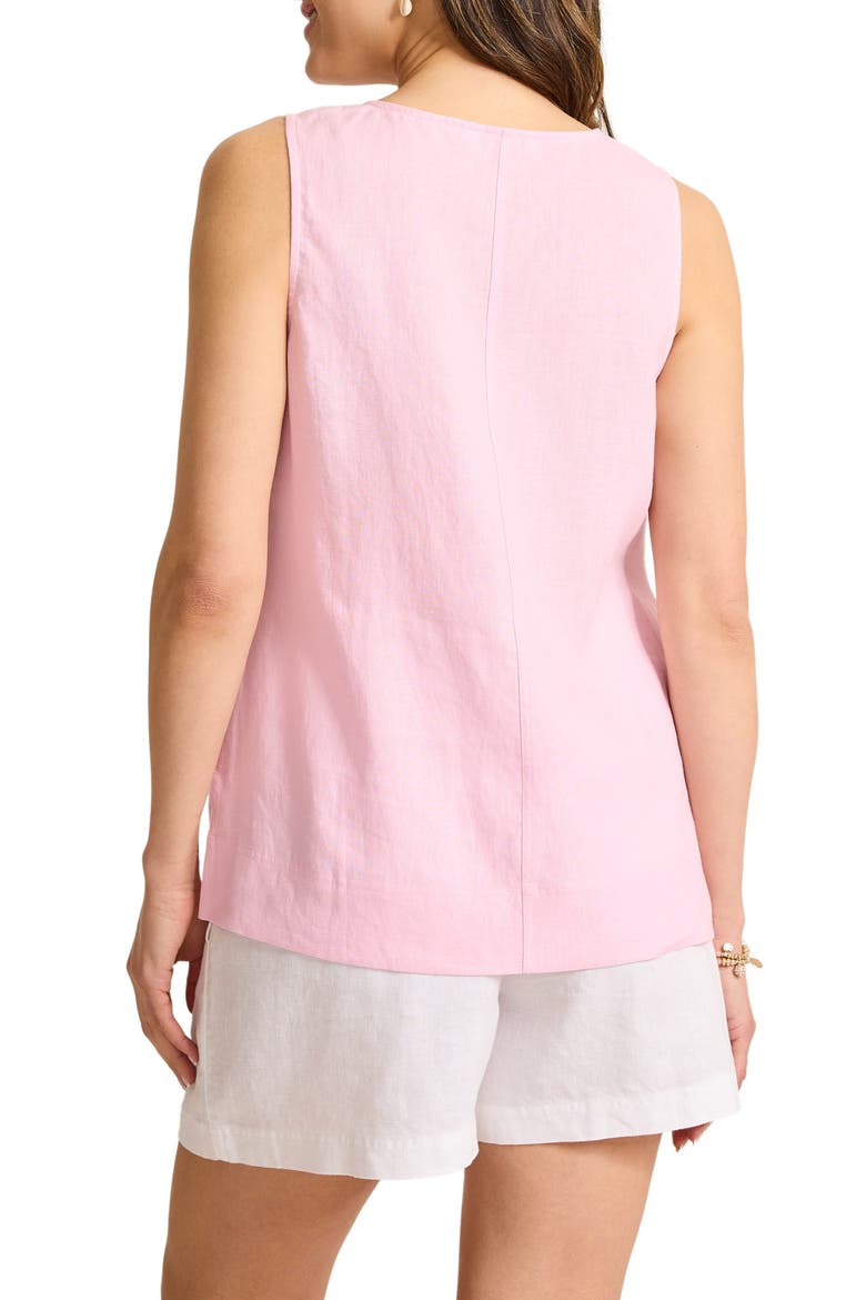 Coastalina Sleeveless Top, Alternate, color, TOUCH OF PINK