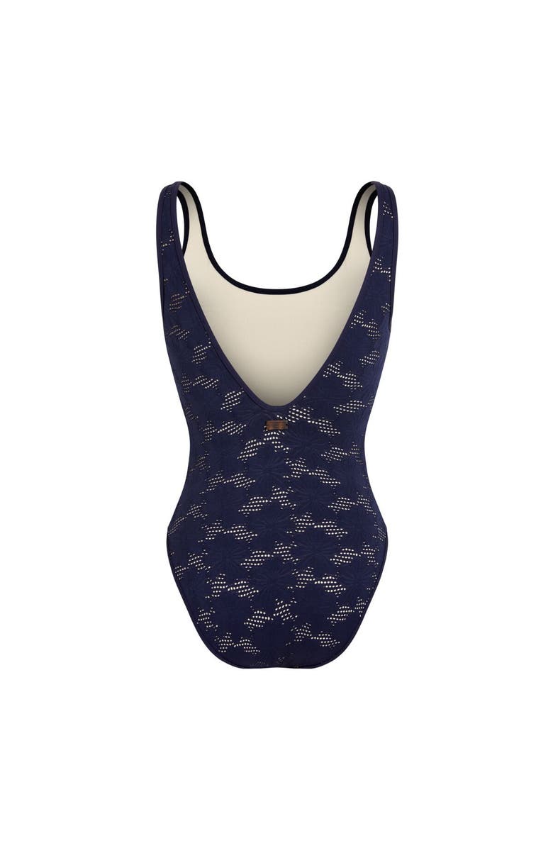 Vilebrequin Low-back One-piece Swimsuit, Alternate, color, Navy
