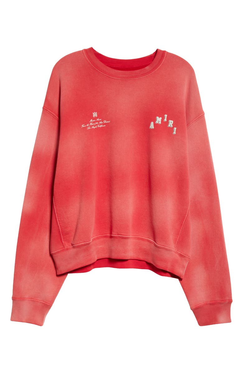 AMIRI Collegiate Logo Graphic Sweatshirt, Alternate, color,