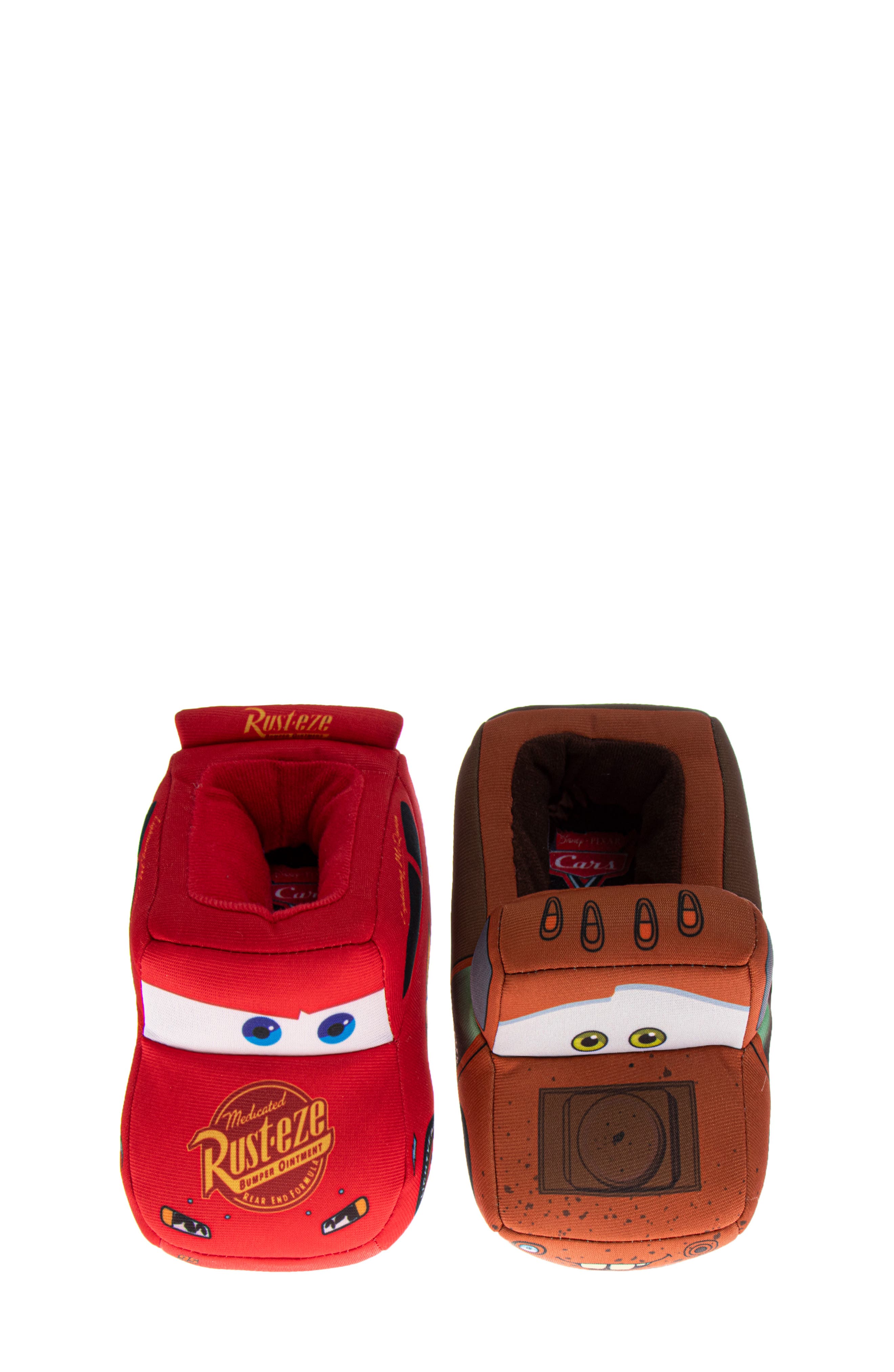 JOSMO Kids' Disney Pixar Cars Mismatch Slipper, Alternate, color, Red/ Blue