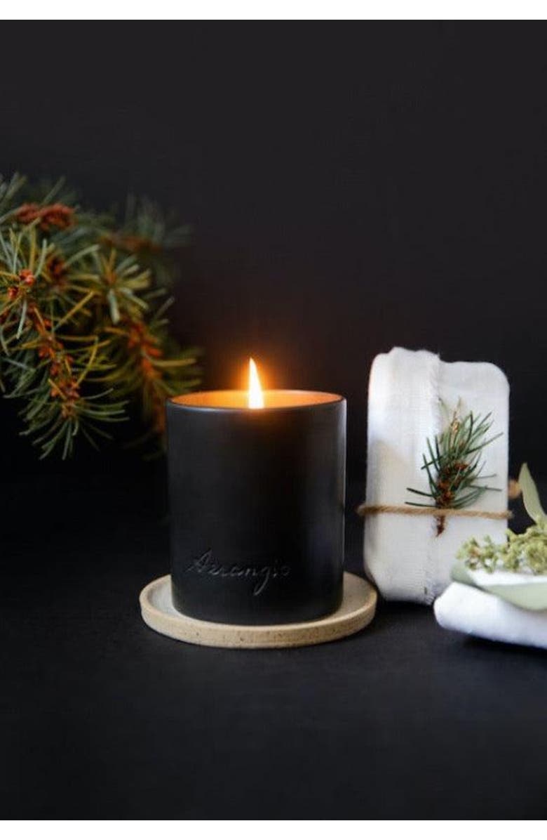 Aerangis No. 102 Silver Skyline Scented Candle, Main, color, Black