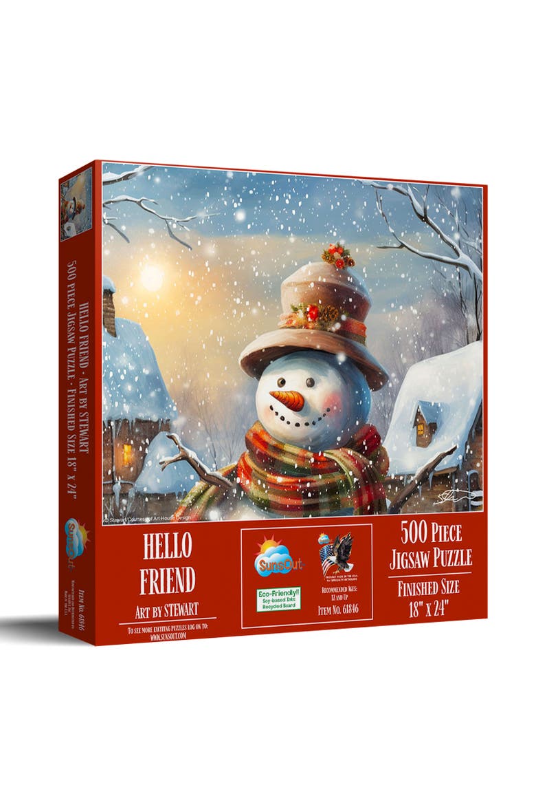 Hello Friend 500 piece Jigsaw Puzzle for Adults, Main, color, Multicolor