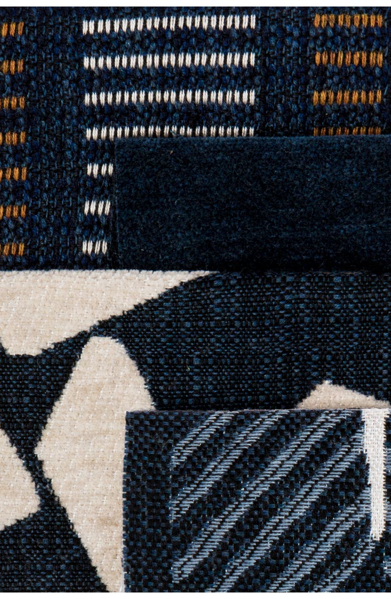 Elaine Smith Direction Indigo Indoor & Outdoor Woven Accent Pillow, Alternate, color, Indigo