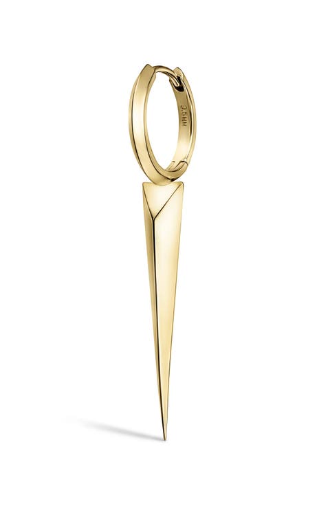 Faceted Grand Spike Hoop Earring